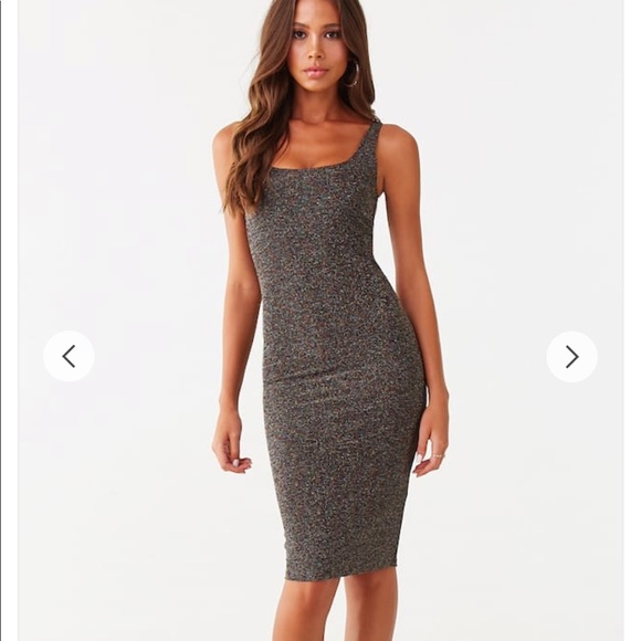 bodycon sparkly midi dress